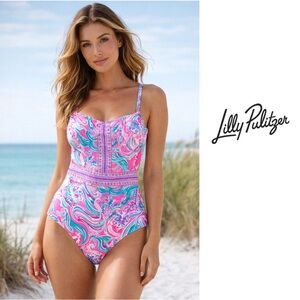 NEW Lilly Pulitzer Justina Prosecco Pink Don't Be Jelly Engineered